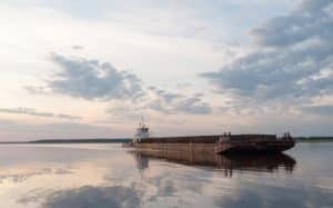 Ship on water