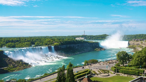 The Brock Niagara Falls-Fallsview view of Niagara Falls